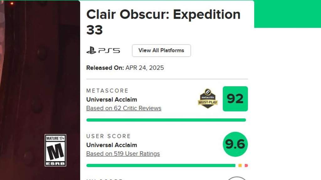 ‘Clair Obscur: Expedition 33’ May Be The Highest User-Scored Game&nbsp;Ever
